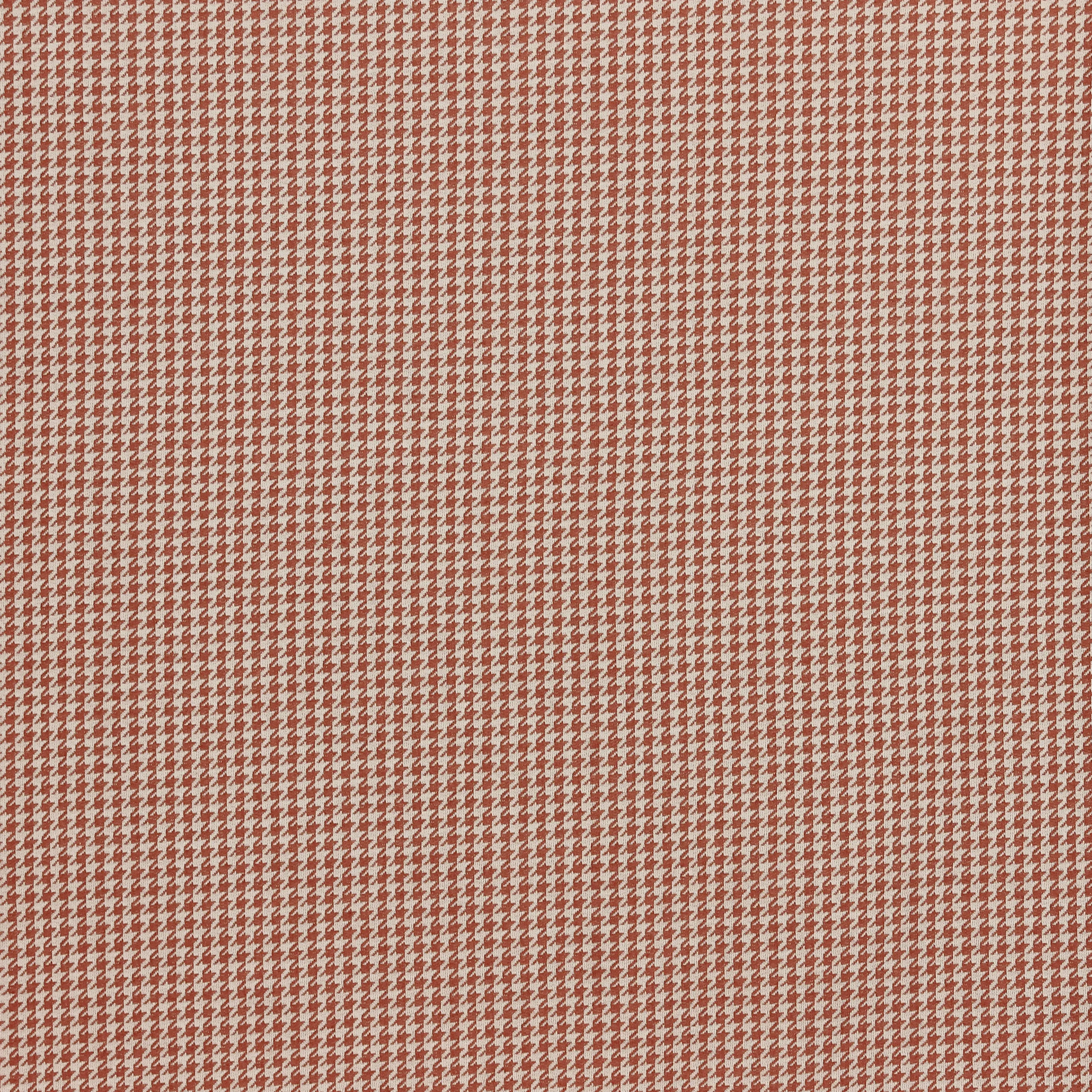 Katoen polyester pied-de-poule oud rood/wit   - La Maison Victor